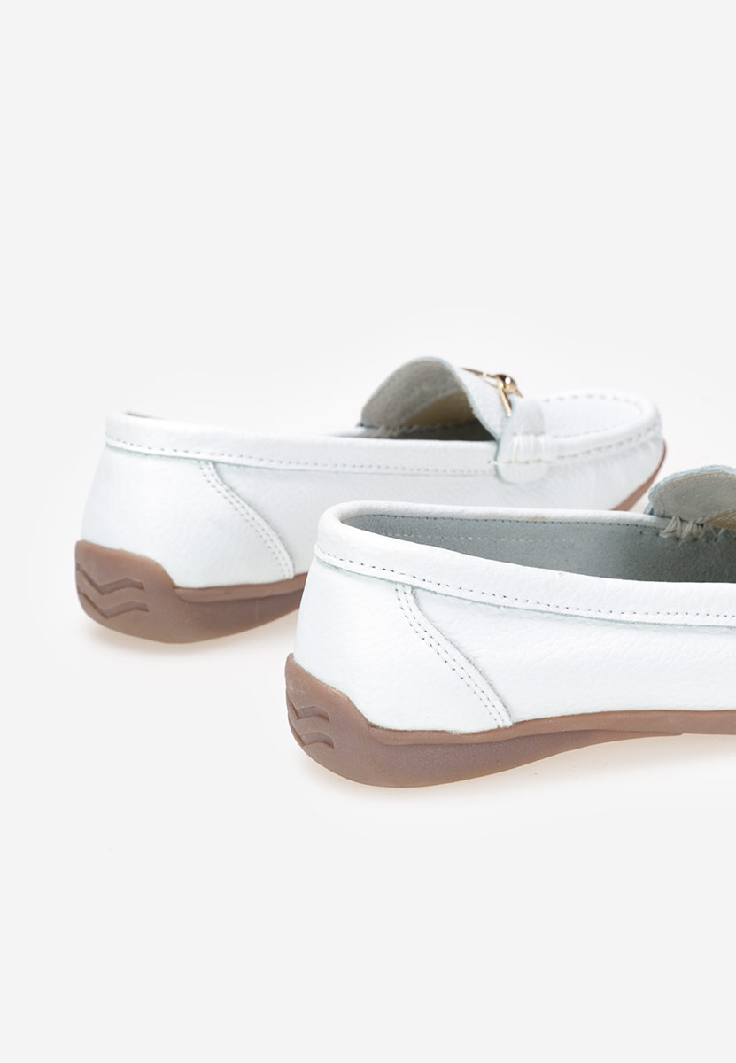 Mocassini donna pelle bianchi Celetina