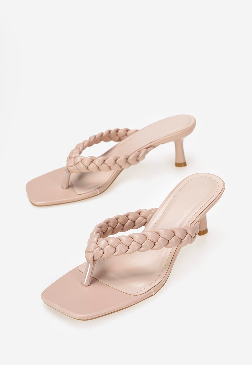 Ciabatte con tacco Khaila Rosa