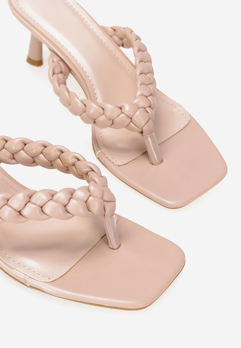 Ciabatte con tacco Khaila Rosa