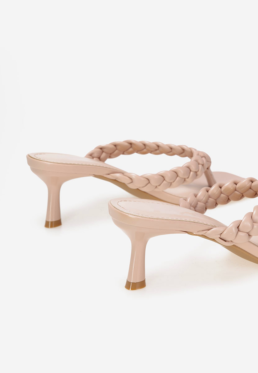 Ciabatte con tacco Khaila Rosa