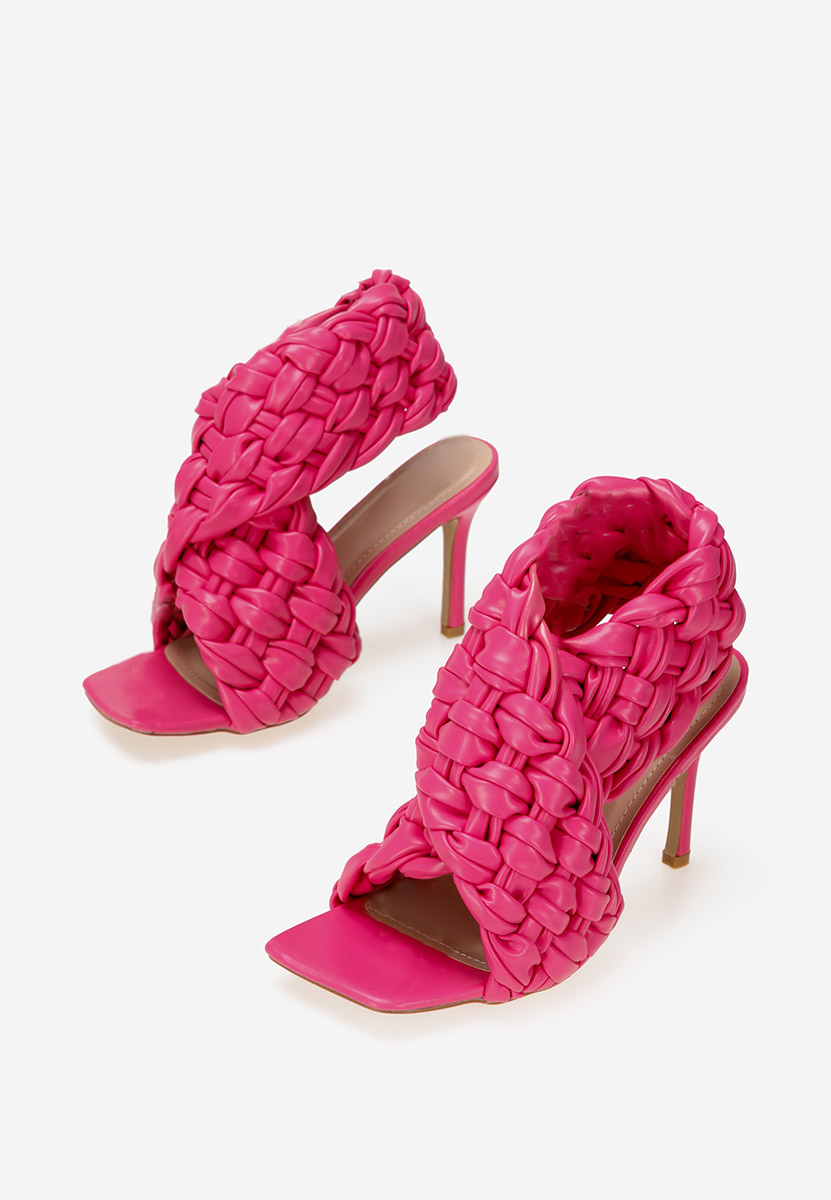 Sandali con tacco a spillo Fucsia Hungueria