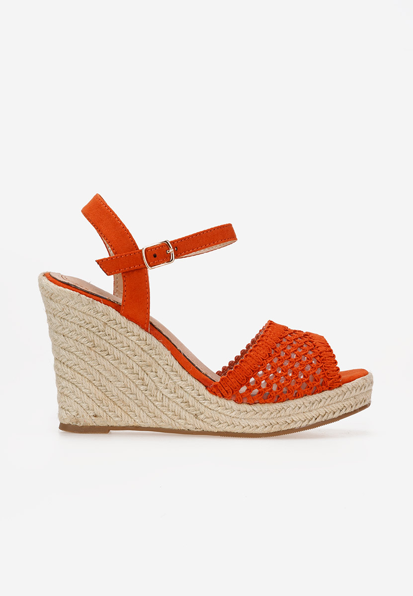 Sandali con zeppa Dehesa Arancioni