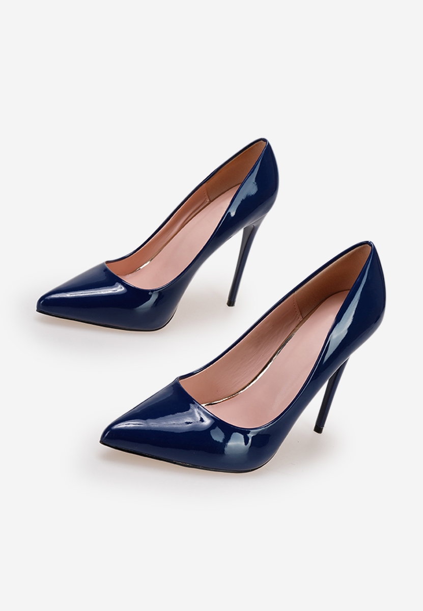 Décolleté in vernice Antella B blu
