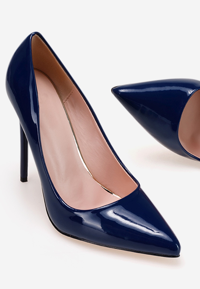 Décolleté in vernice Antella B blu