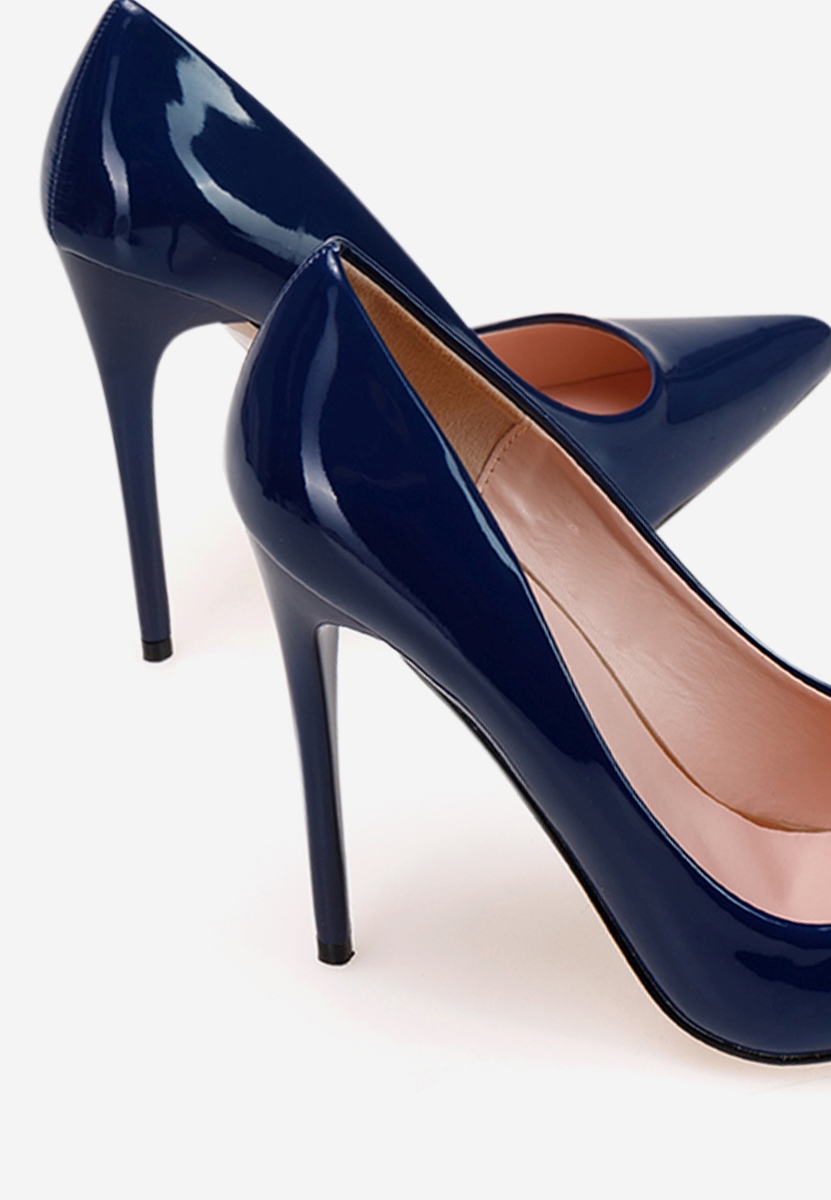Décolleté in vernice Antella B blu