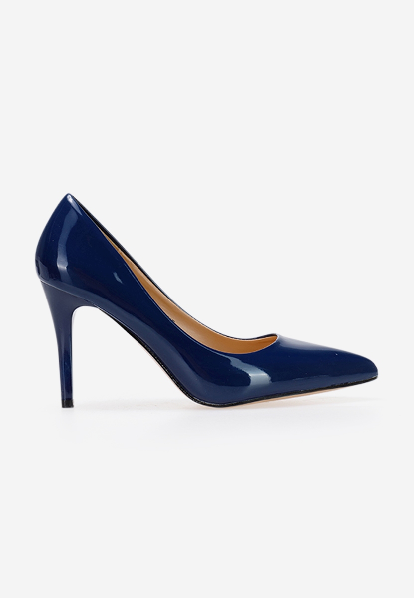 Décolleté in vernice Paolla blu
