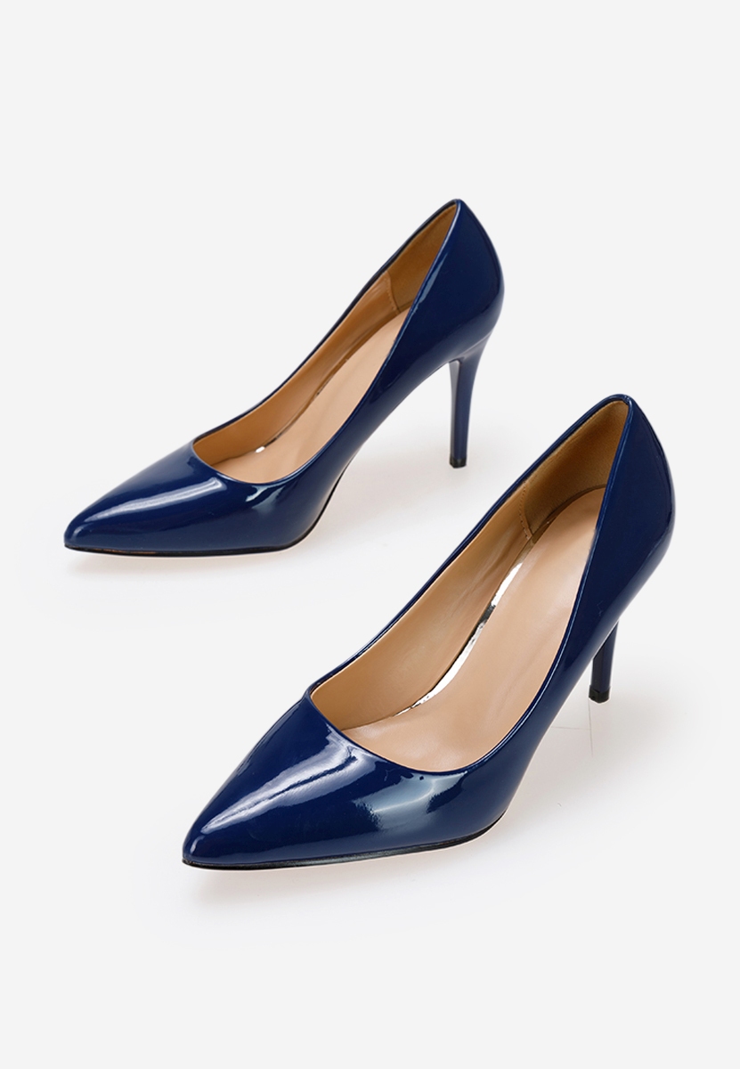 Décolleté in vernice Paolla blu