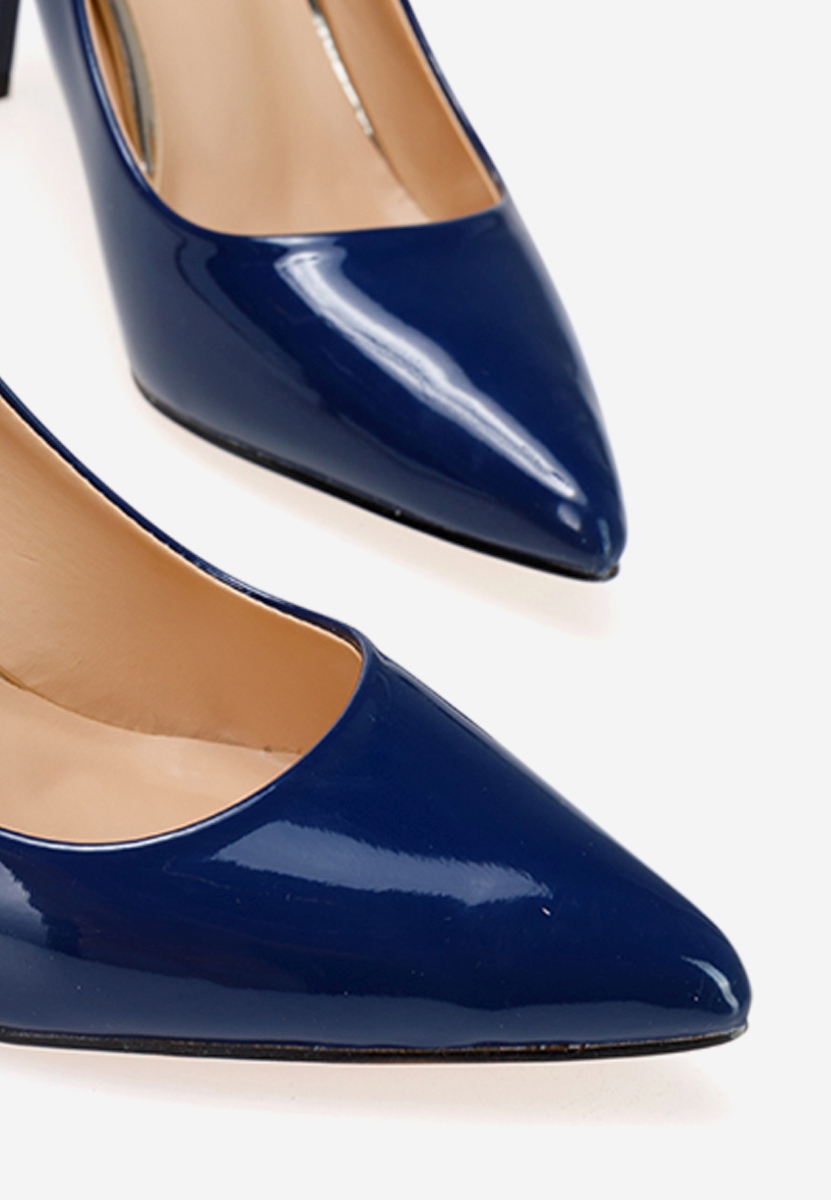Décolleté in vernice Paolla blu