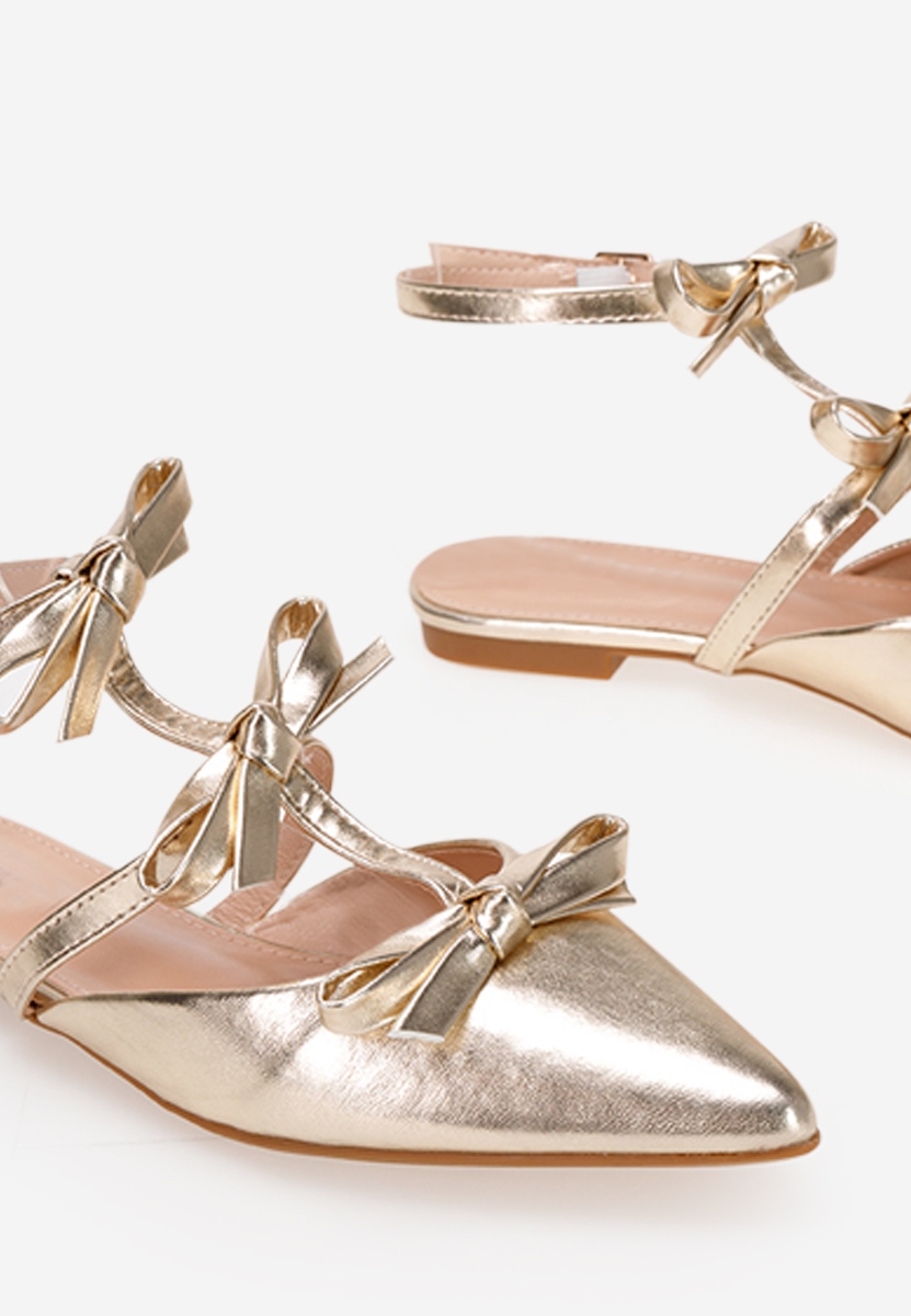 Ballerine con cinturino Ancisa Oro