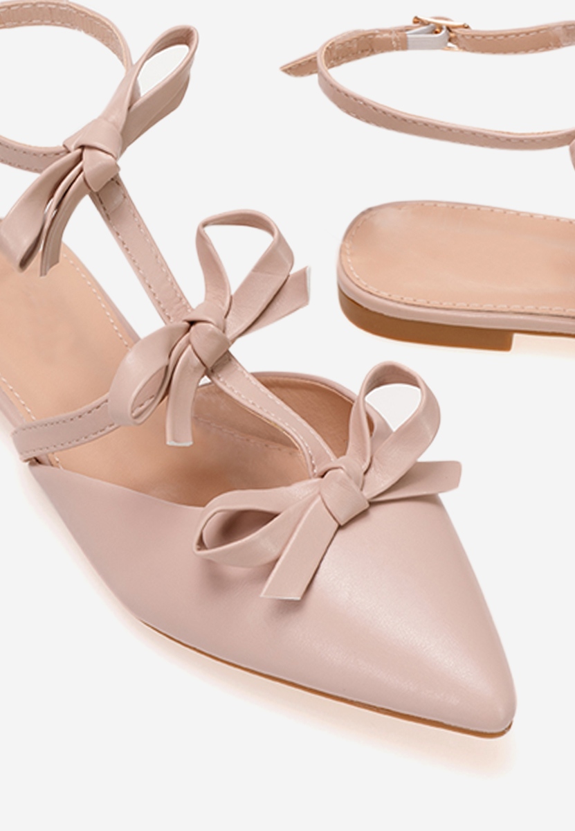 Ballerine con cinturino Ancisa Beige