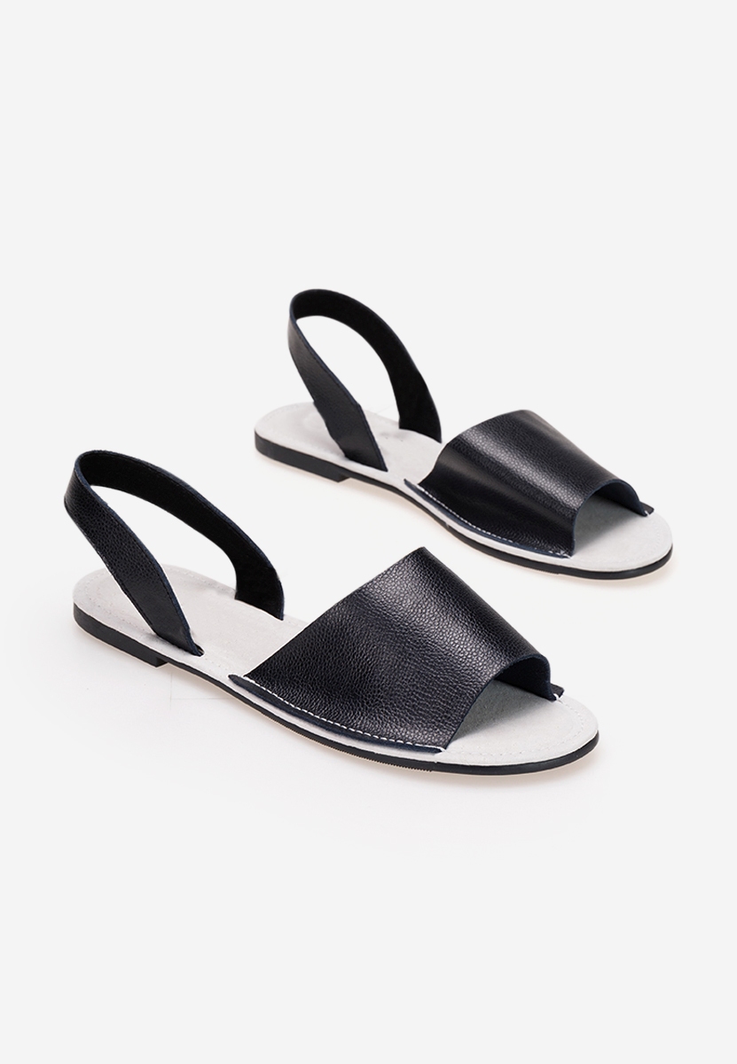 Sandali pelle Mellesa Nero