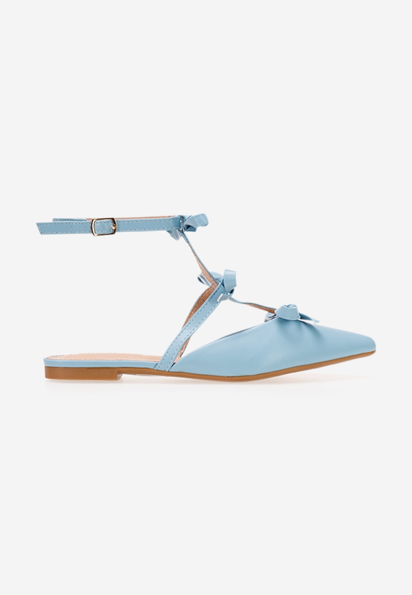 Ballerine con cinturino Ancisa Azzurro