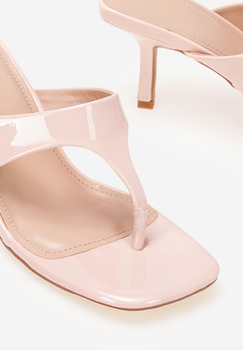 Ciabatte con tacco Celadona rosa