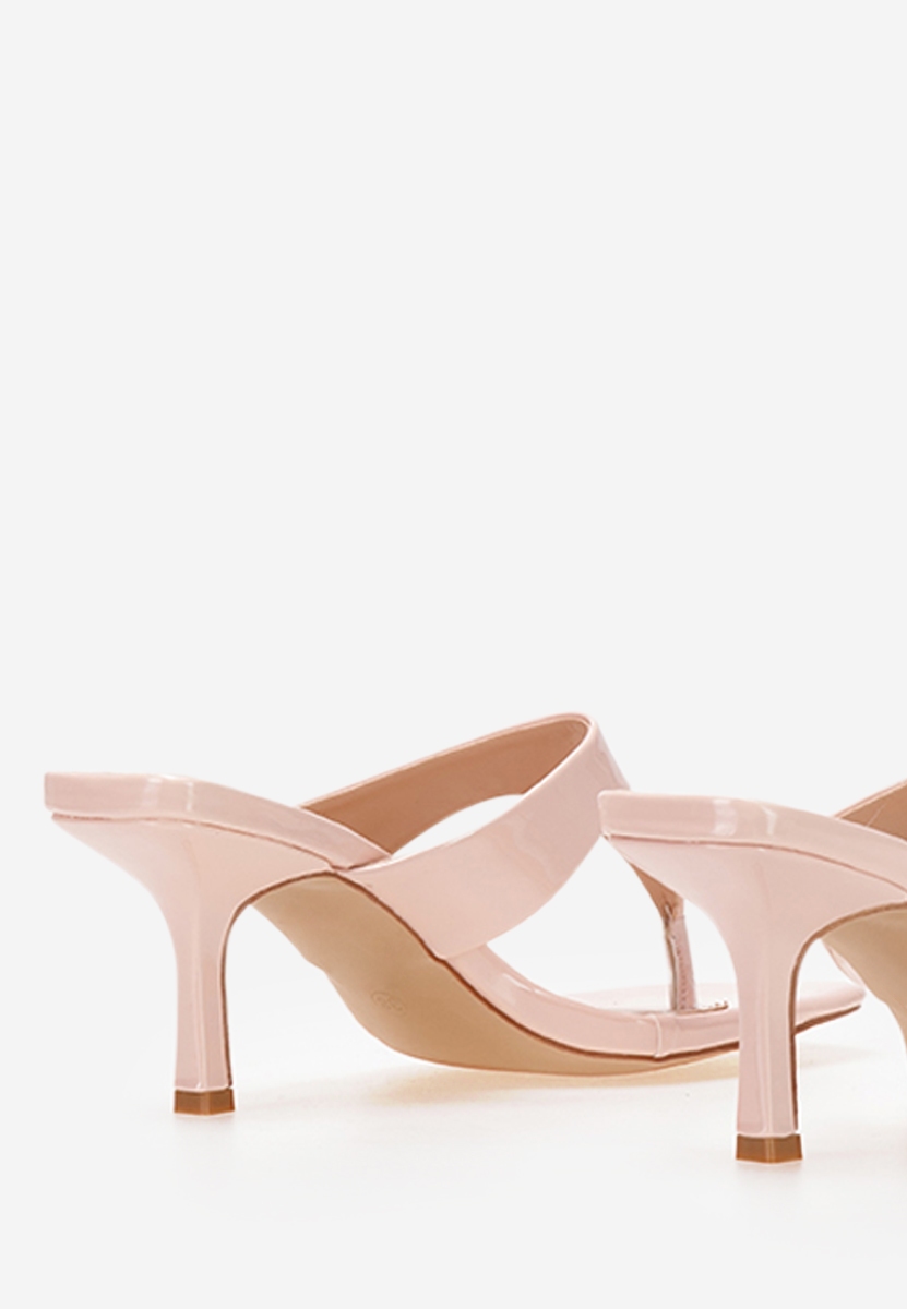 Ciabatte con tacco Celadona rosa