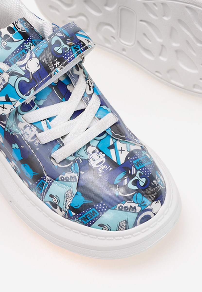 Sneakers bambini Comics V2 blu