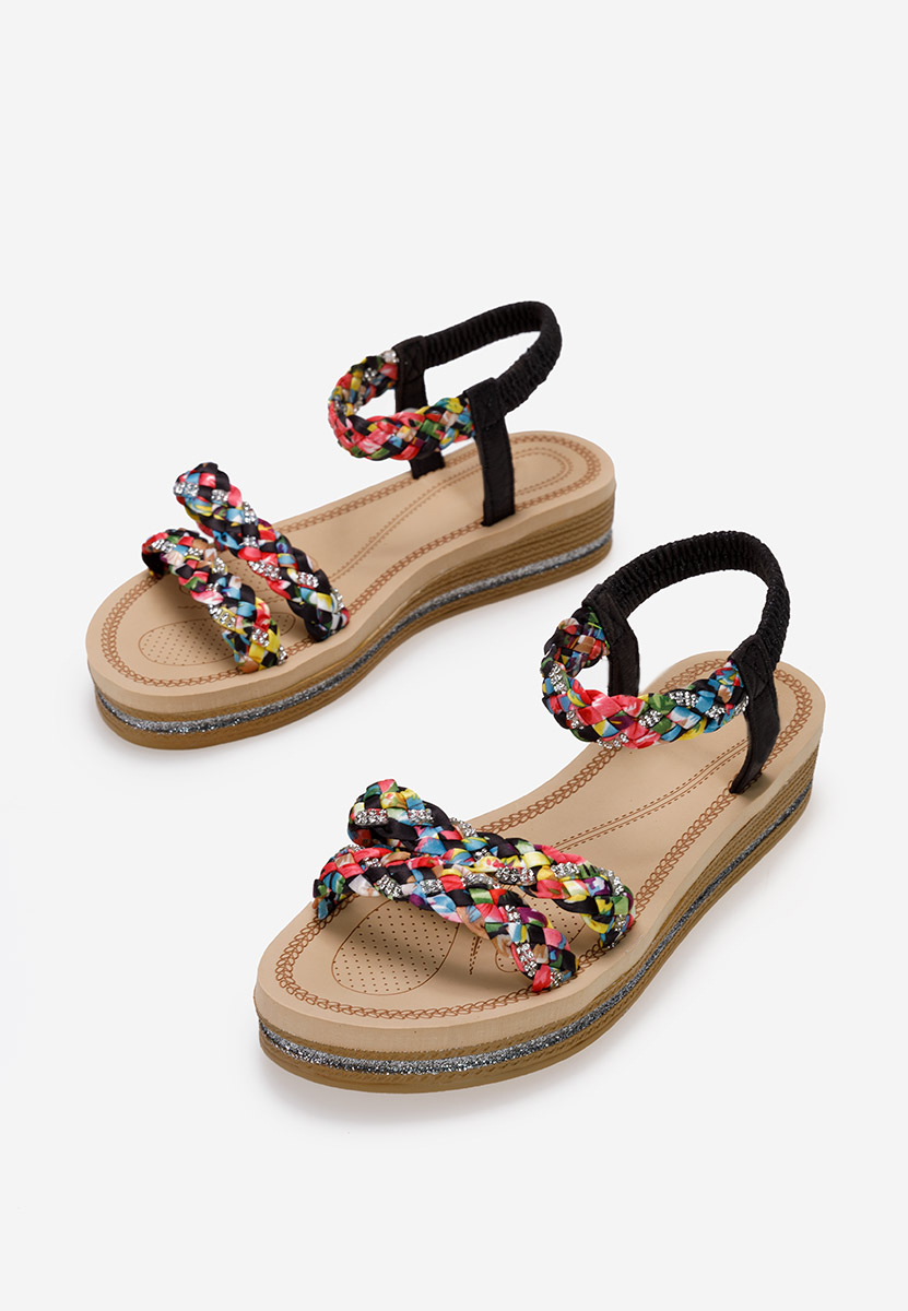 Sandali con plateau Moniela nero