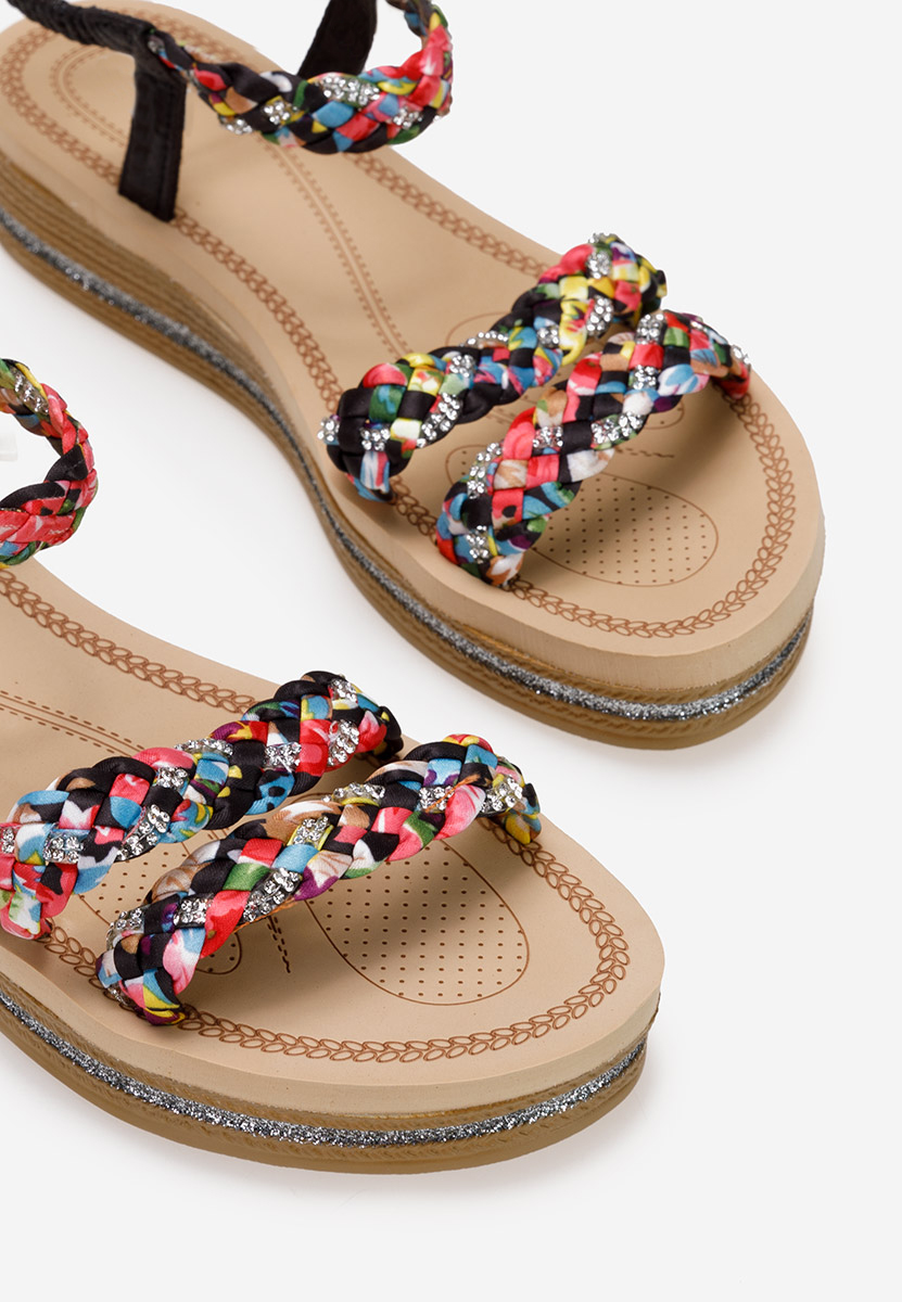 Sandali con plateau Moniela nero