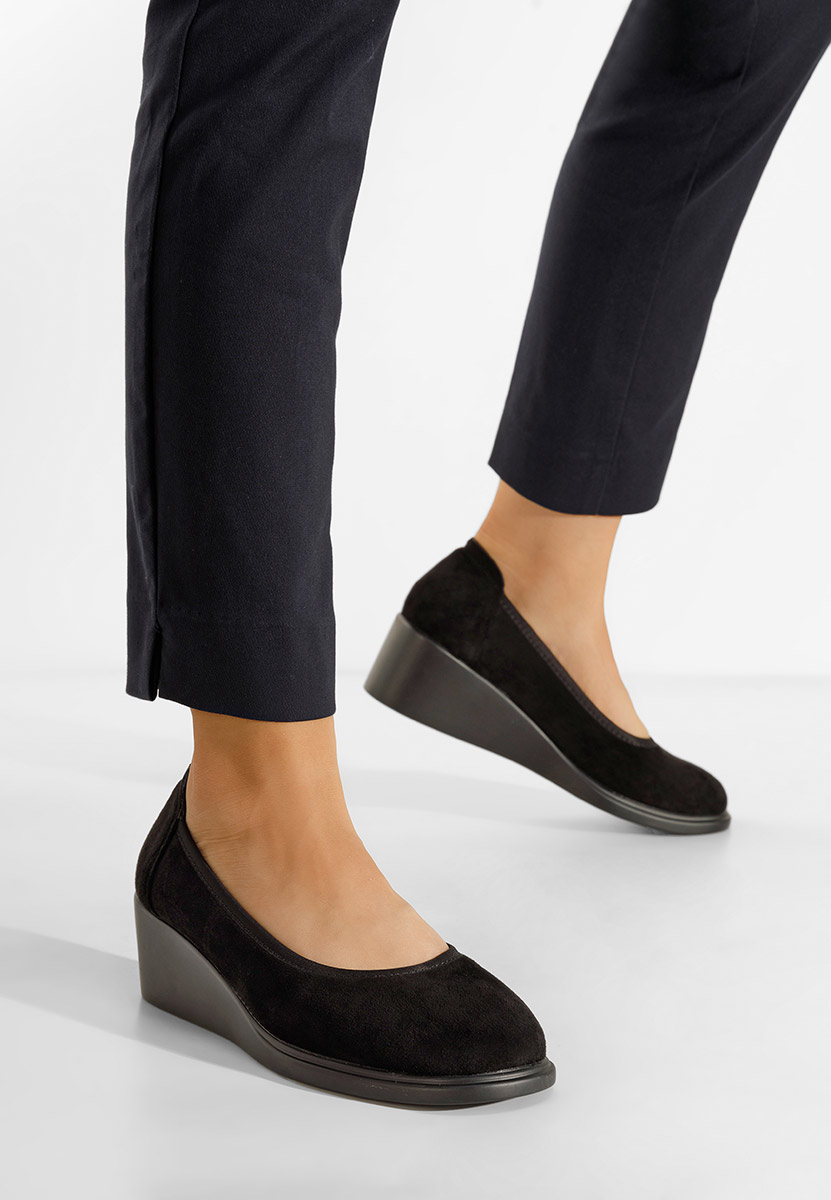 Scarpe con zeppa Coranda nero