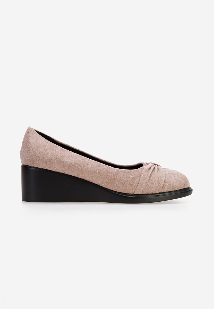 Scarpe con zeppa Fines cachi