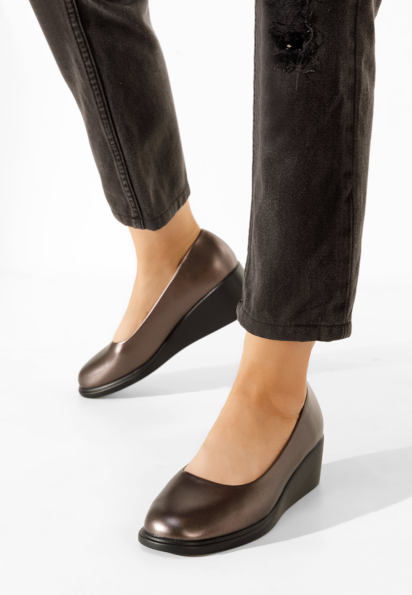 Scarpe con zeppa Granada argento