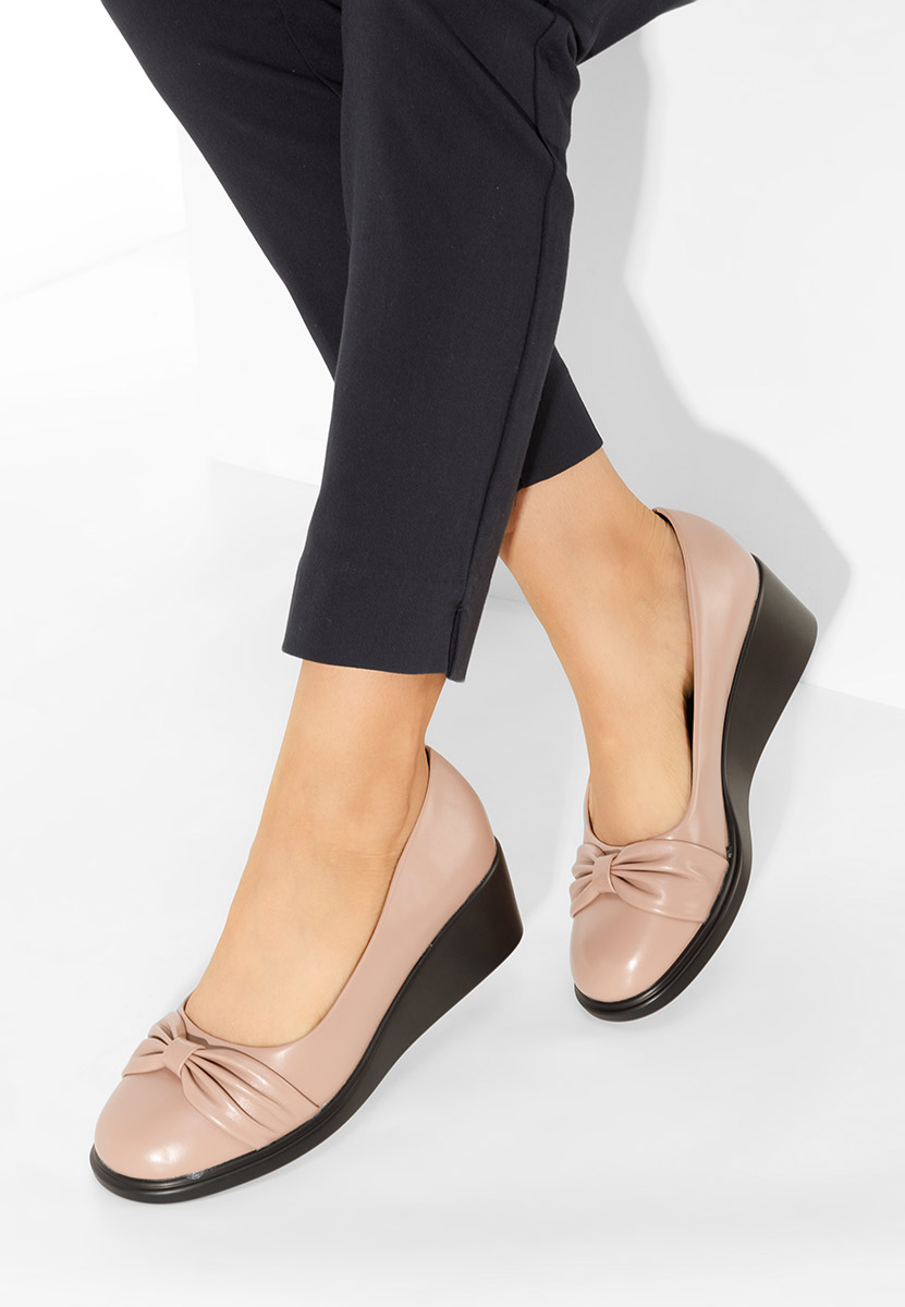 Scarpe con zeppa Fines nude