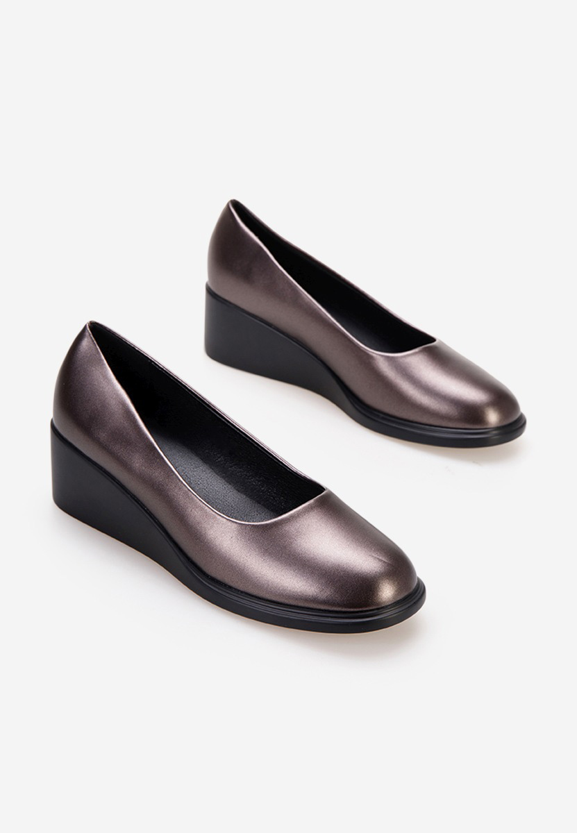 Scarpe con zeppa Granada argento