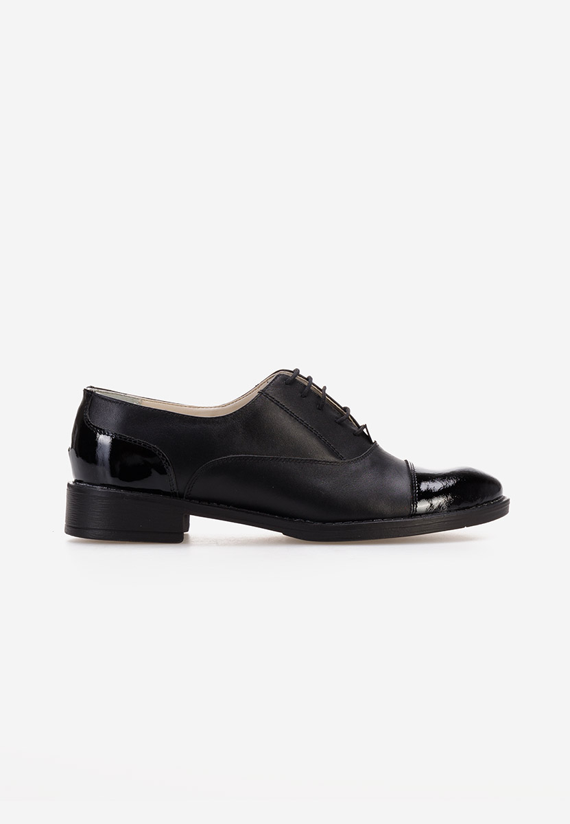 Scarpe oxford donna nero Genave V2