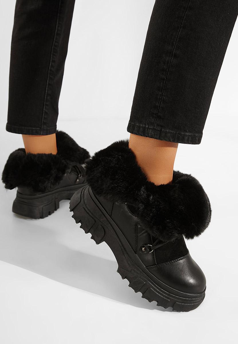 Stivaletti invernali donna Fralesia nero