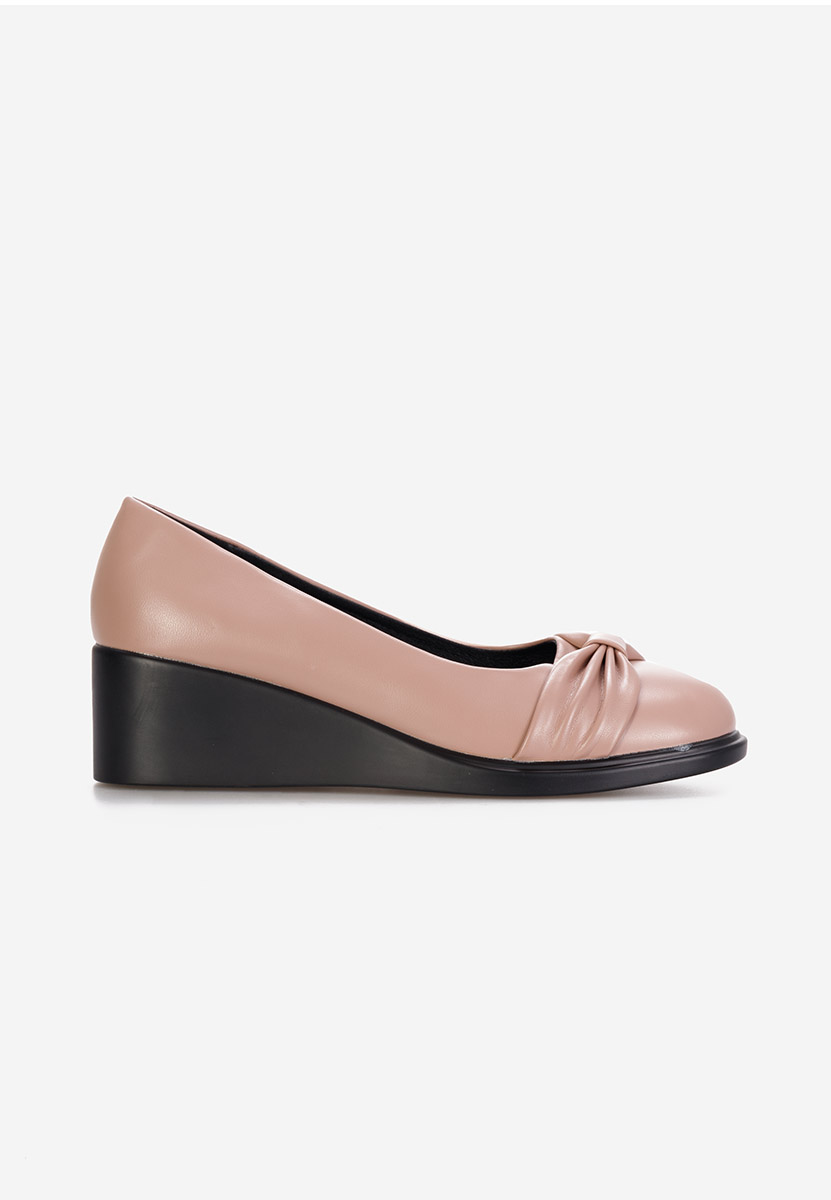 Scarpe con zeppa Fines nude