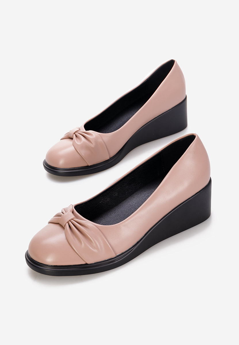 Scarpe con zeppa Fines nude