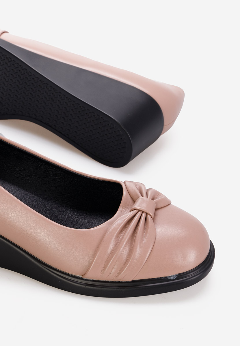 Scarpe con zeppa Fines nude