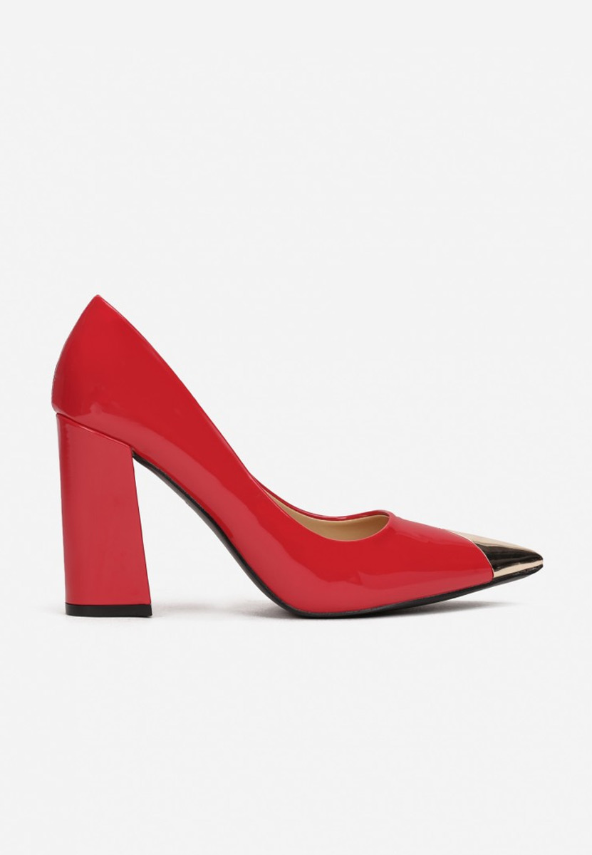Scarpe con tacco largo rosso Azul