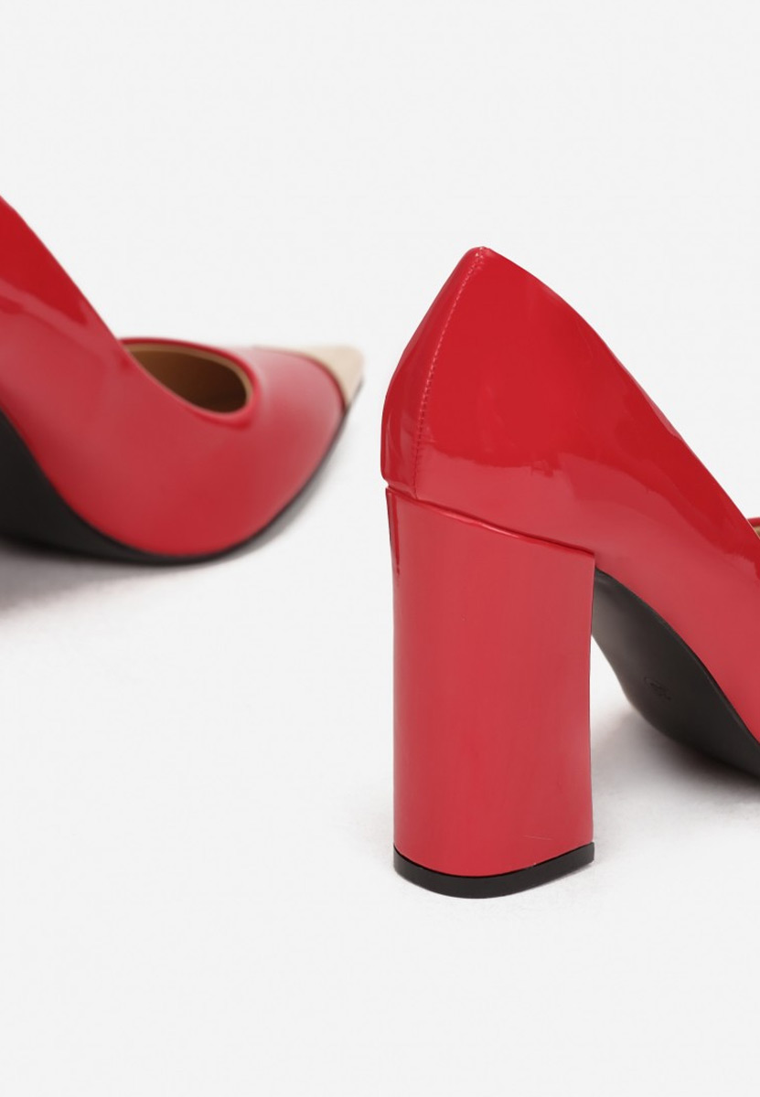 Scarpe con tacco largo rosso Azul