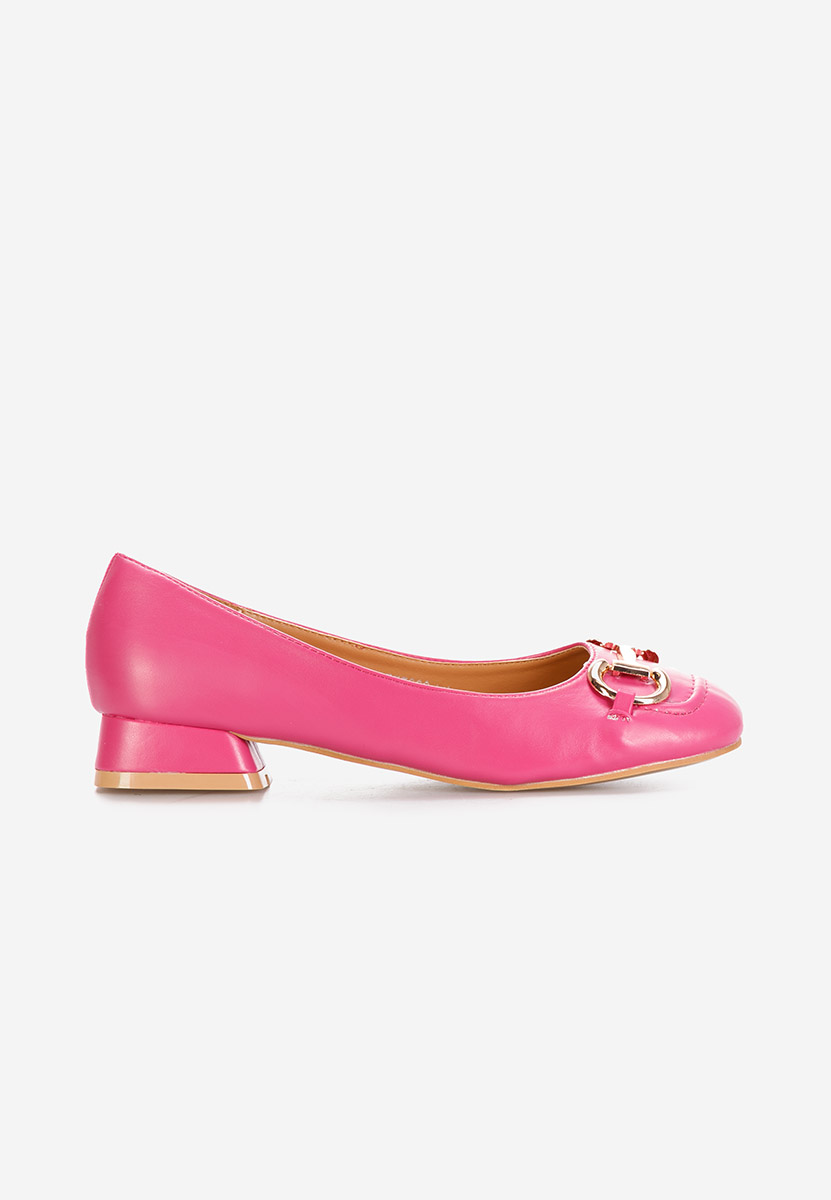 Décolleté tacco basso Escana fucsia