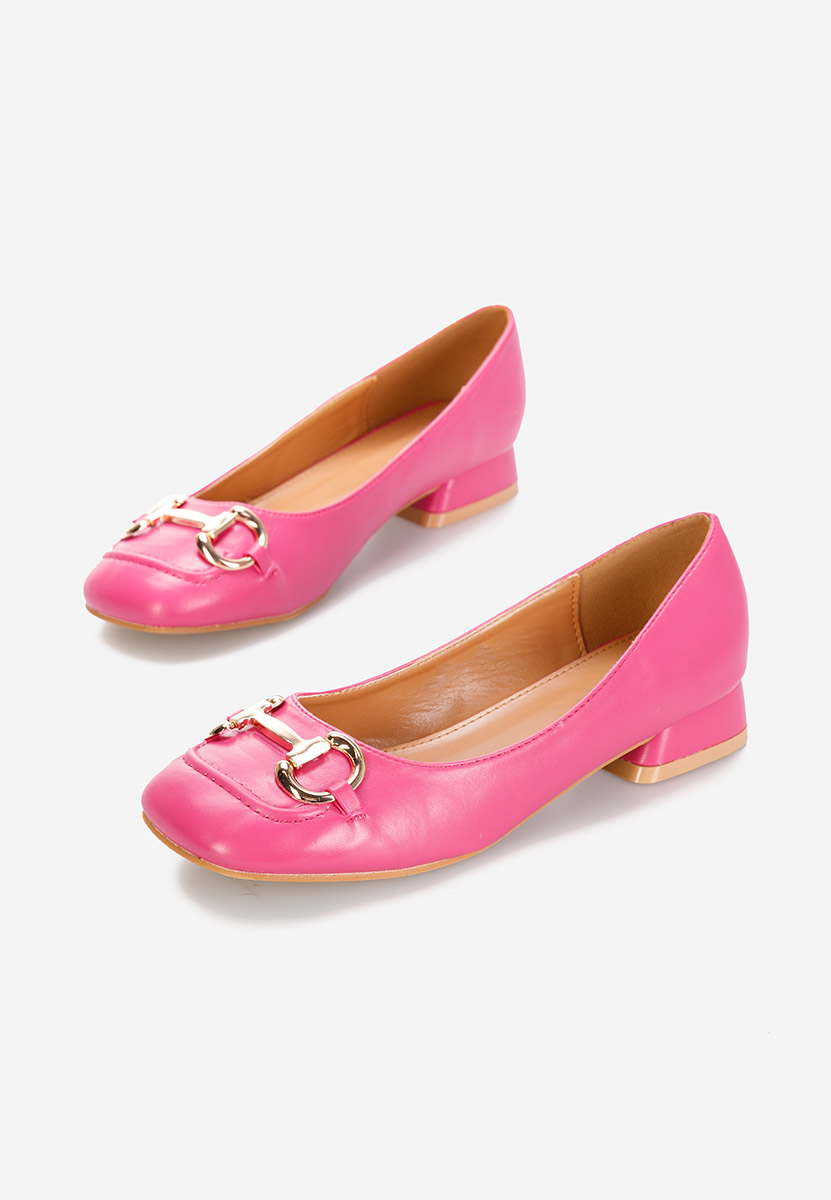 Décolleté tacco basso Escana fucsia