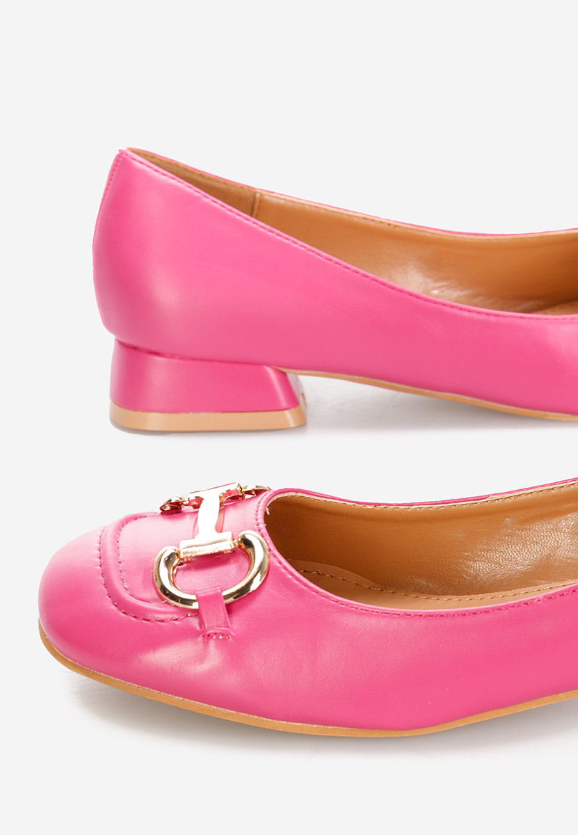 Décolleté tacco basso Escana fucsia