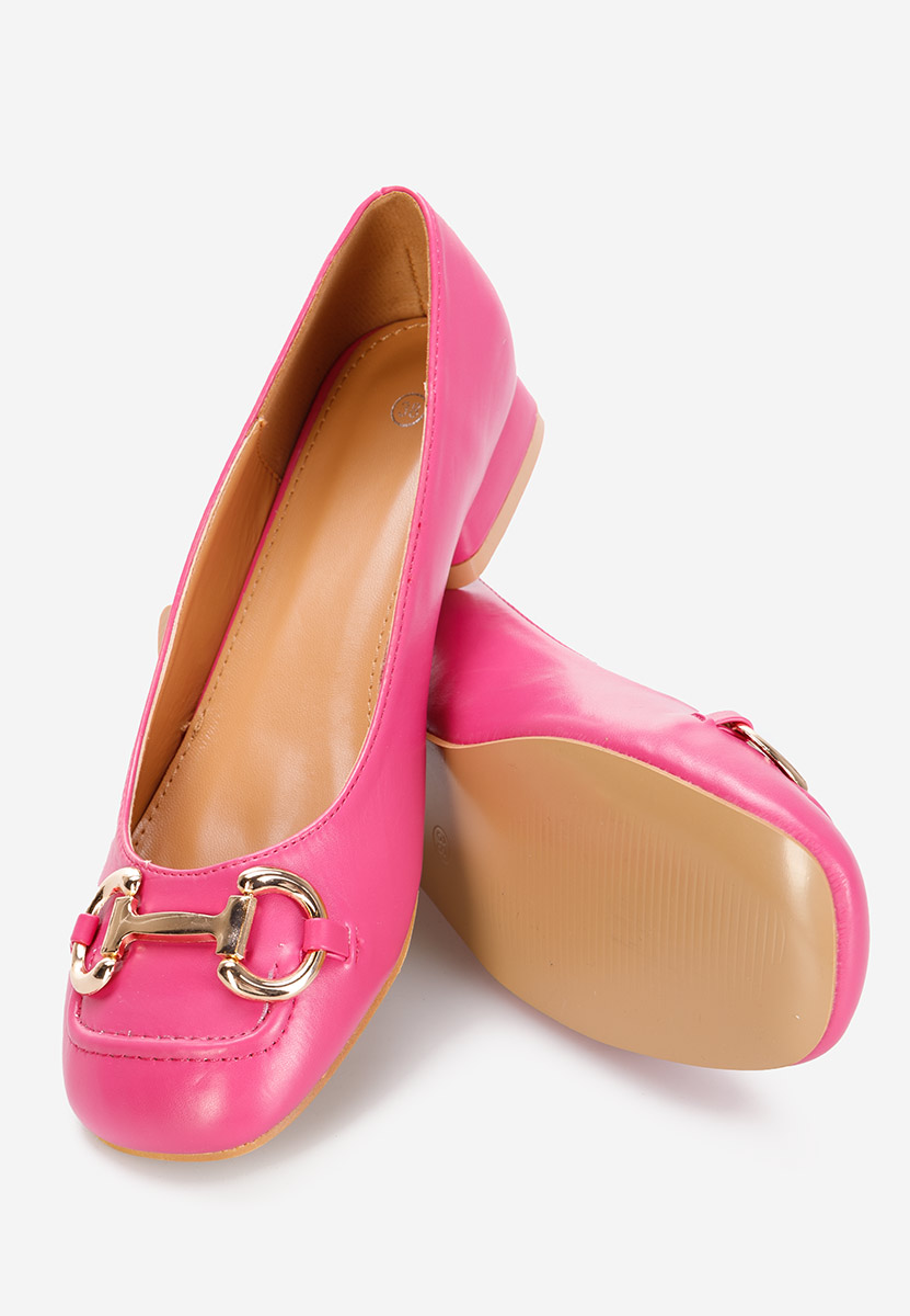 Décolleté tacco basso Escana fucsia