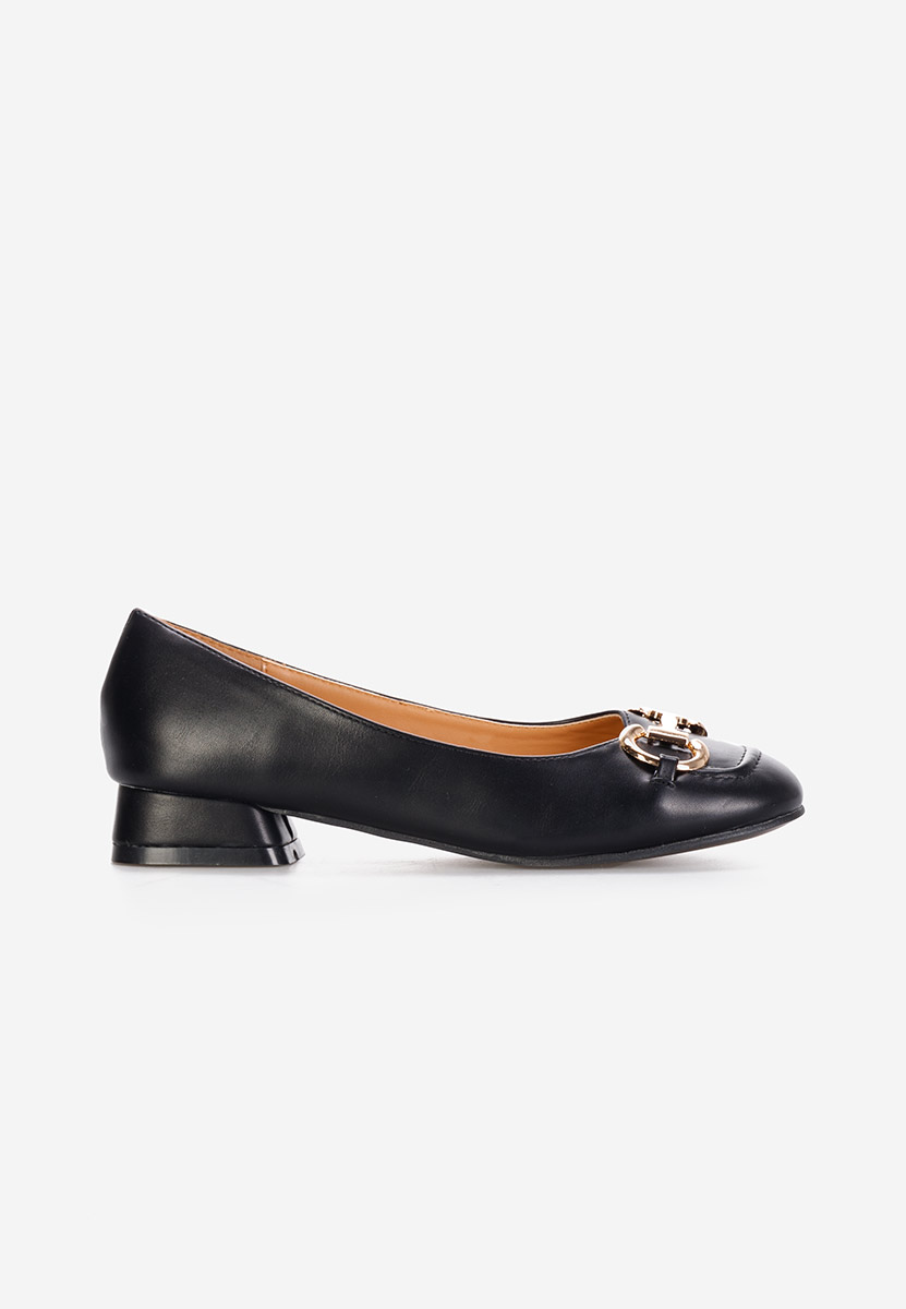 Décolleté tacco basso Escana nero