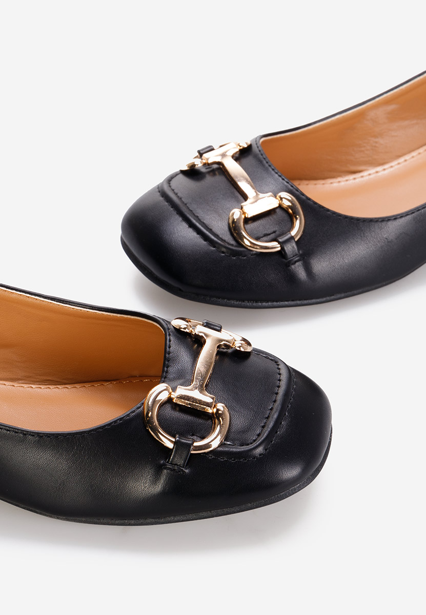 Décolleté tacco basso Escana nero