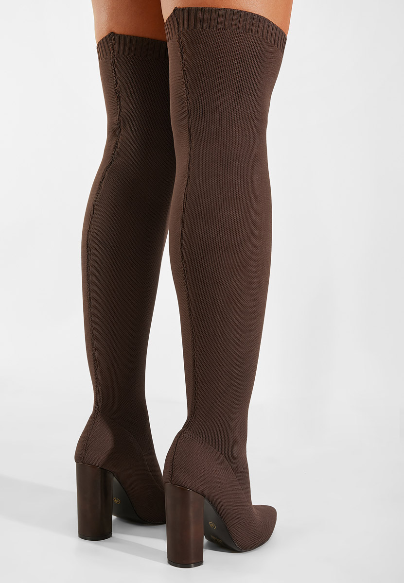 Stivali alti donna Marrone Herrera