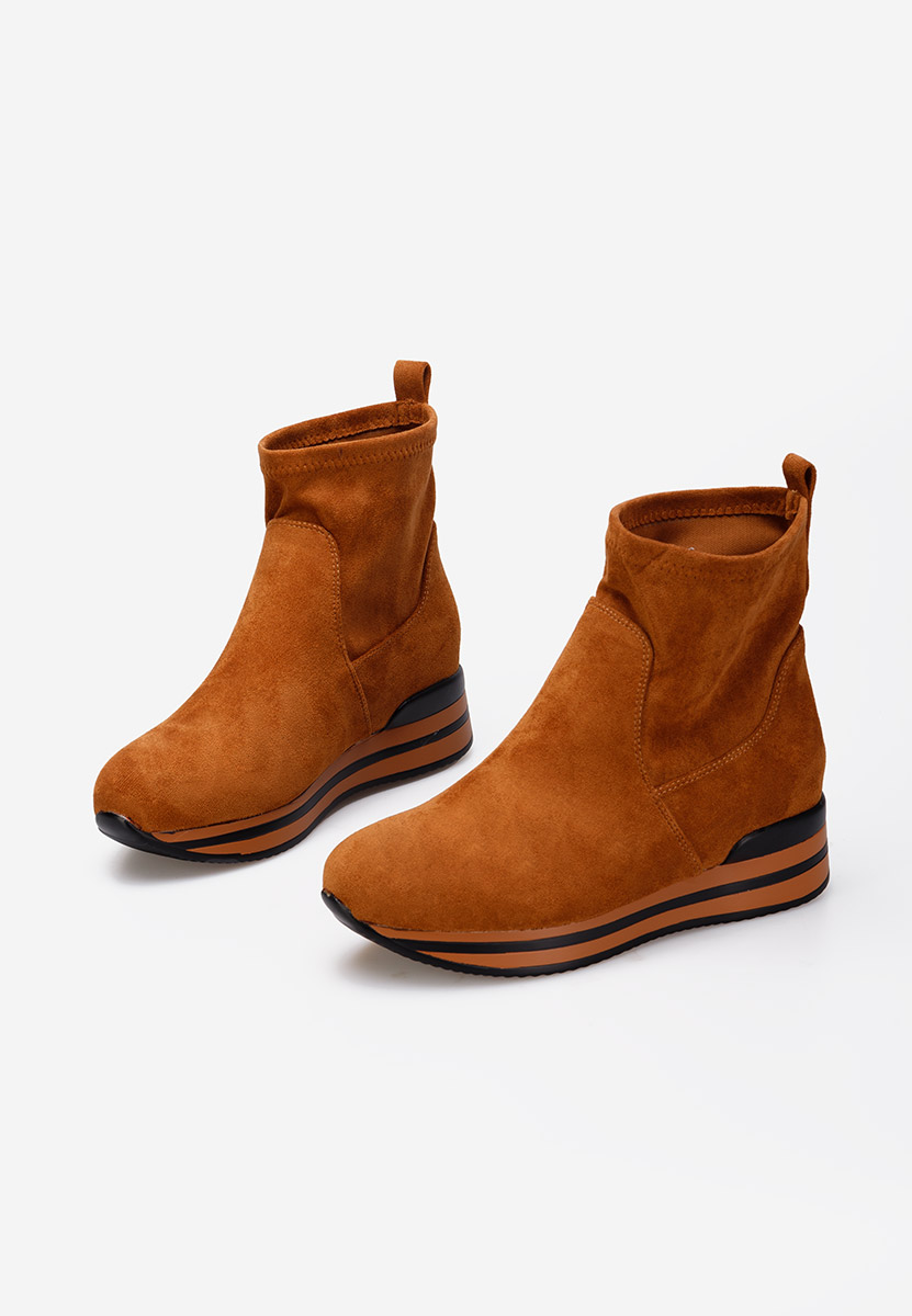 Sneakers con zeppa camel Mantia