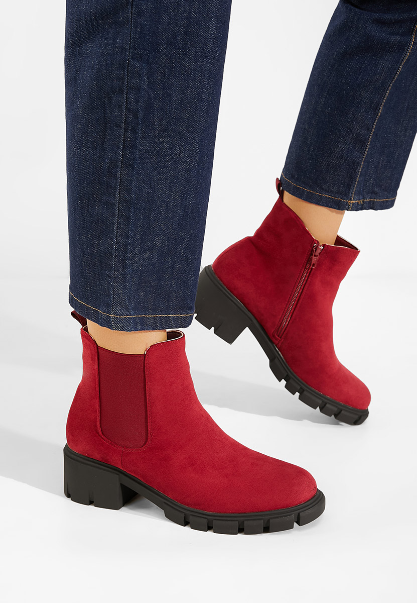 Stivaletti donna rosso Alyona