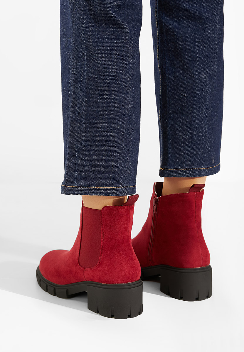 Stivaletti donna rosso Alyona