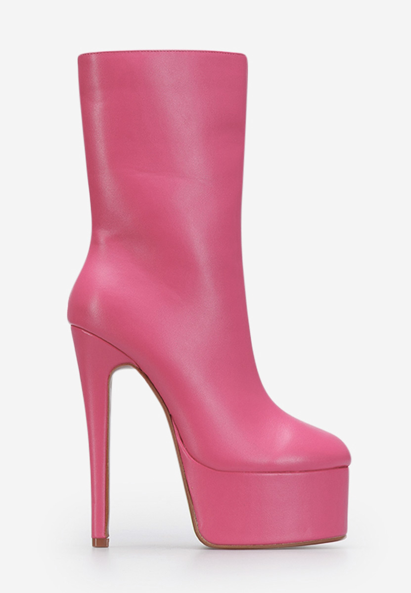Tronchetti con tacco Rosa Altica
