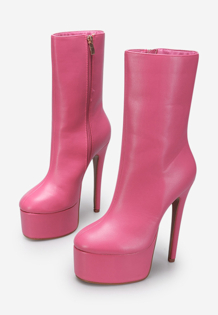 Tronchetti con tacco Rosa Altica