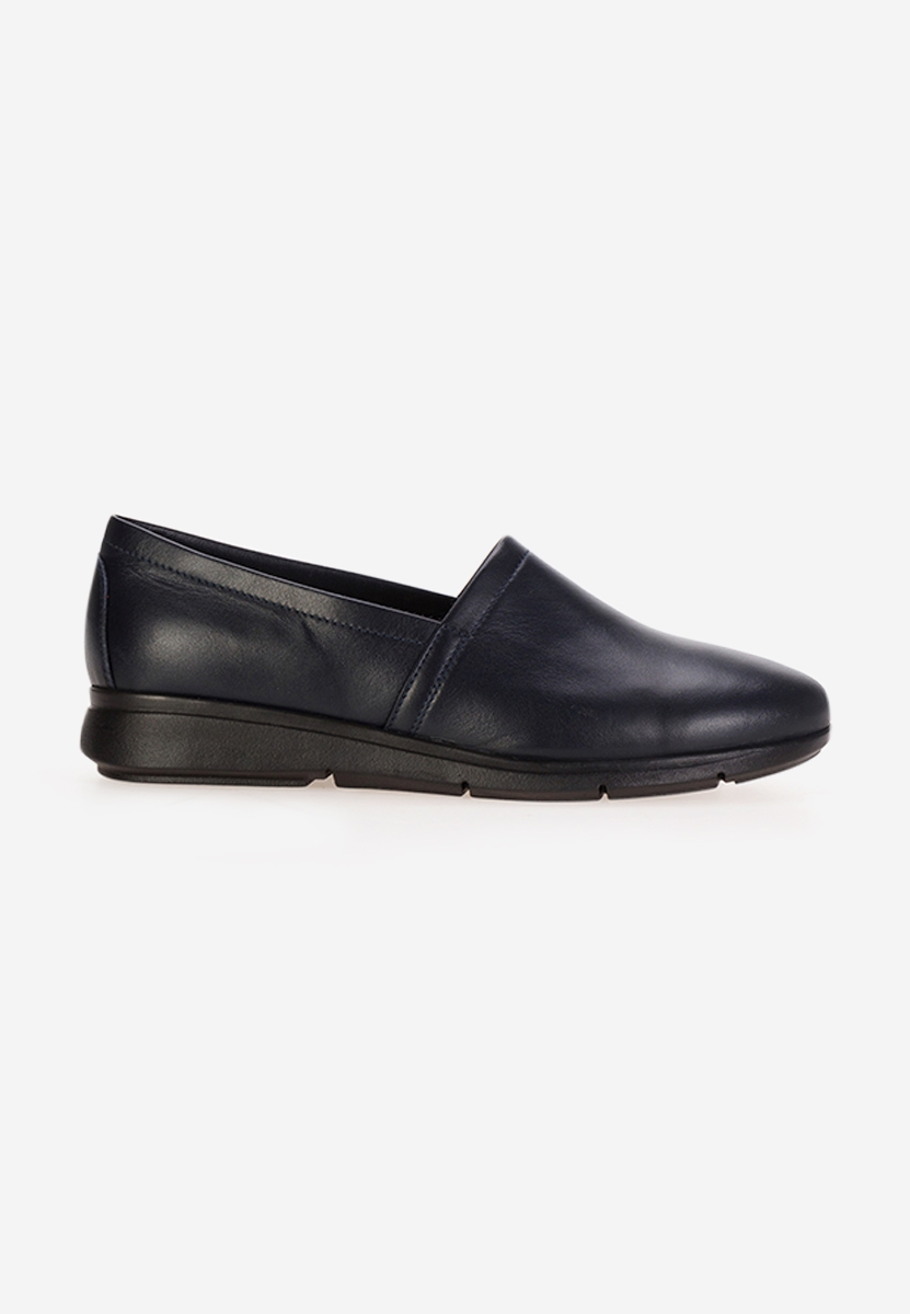Scarpe basse donna pelle Guilena blu marine