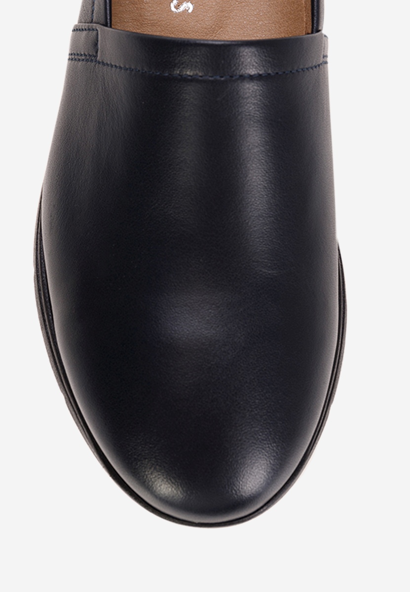 Scarpe basse donna pelle Guilena blu marine
