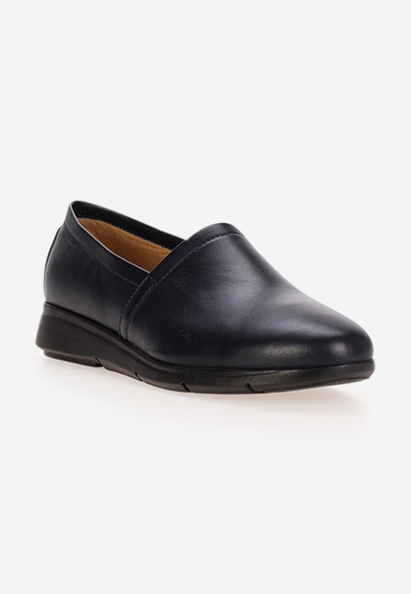 Scarpe basse donna pelle Guilena blu marine