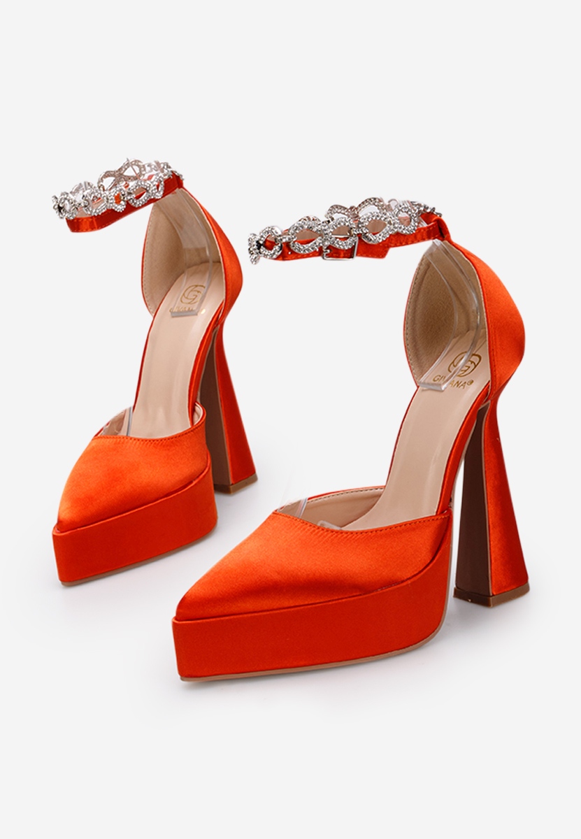 Décolleté con plateau orange Irania