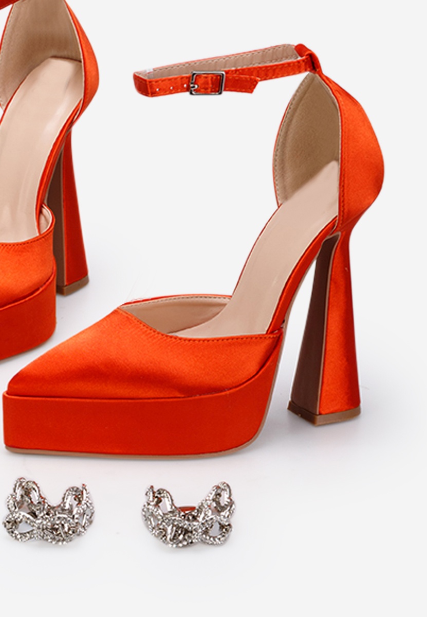 Décolleté con plateau orange Irania